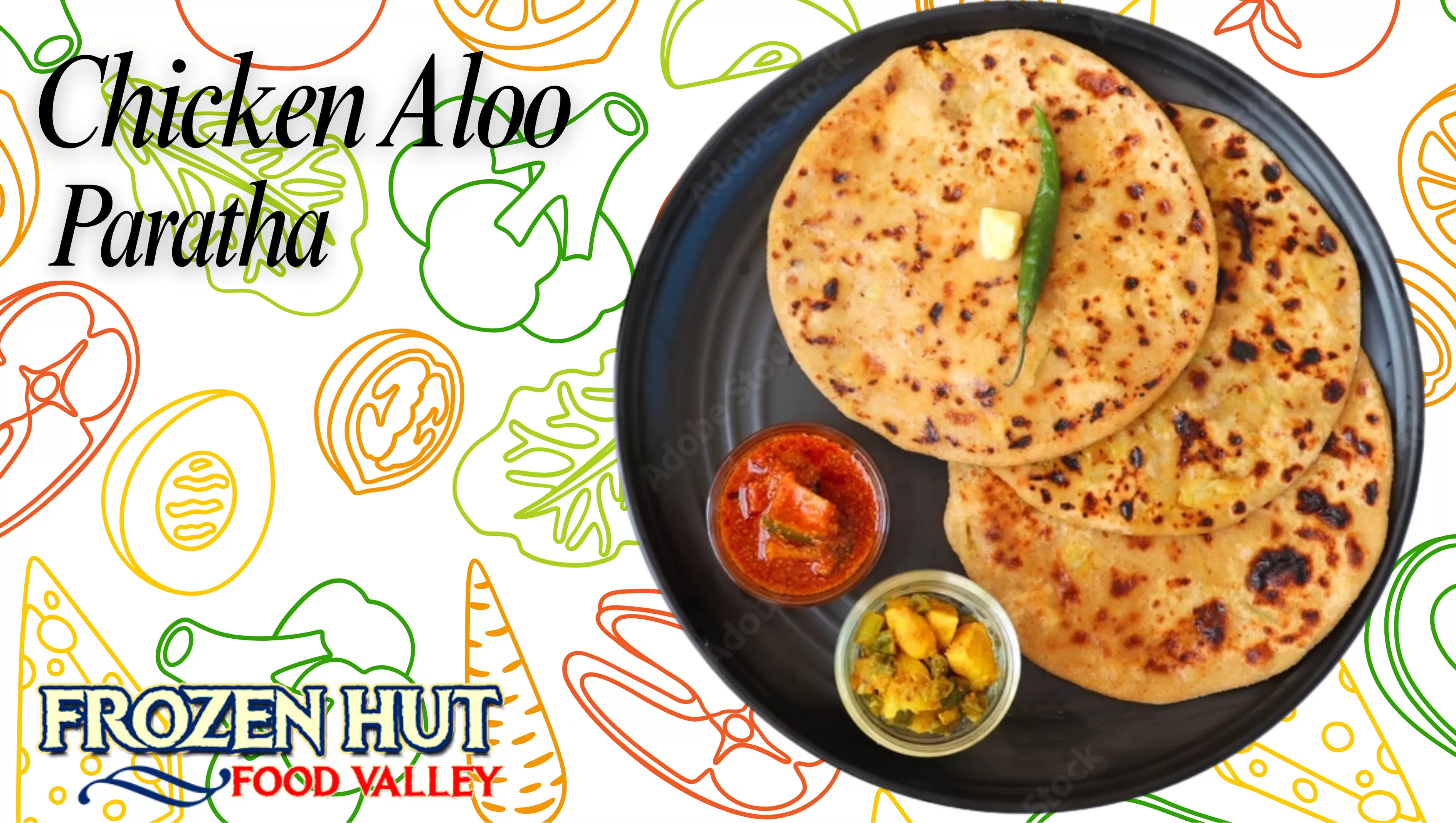 Chicken Aloo Paratha